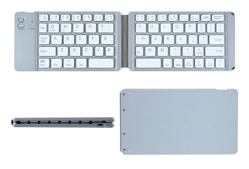 Mini Teclado bluetooth dobrável sem fio portátil multiuso